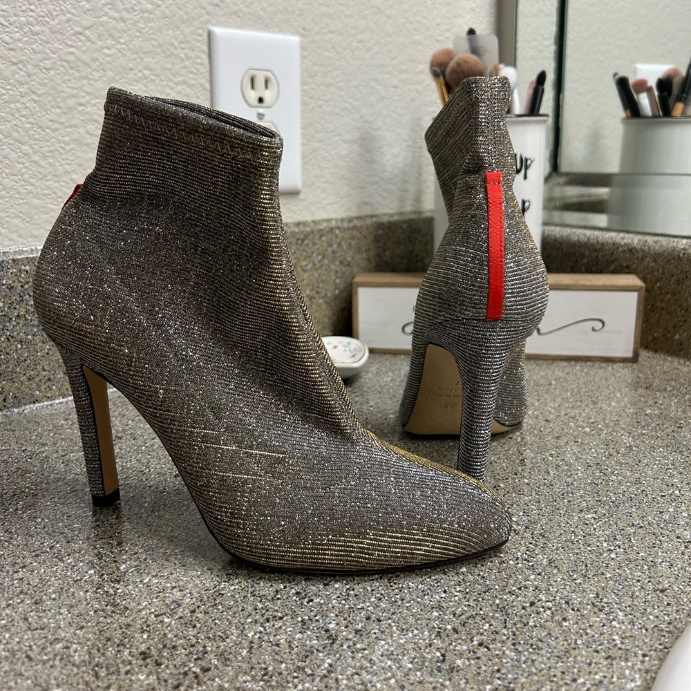 SJP Booties Silver/Gold